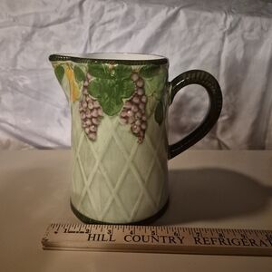 Jay Willfred/Andrea by Sadek Multi-Colored Embossed 8"- 64 oz. Grapevine Pitcher